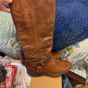 Frye Tan Leather Boots
